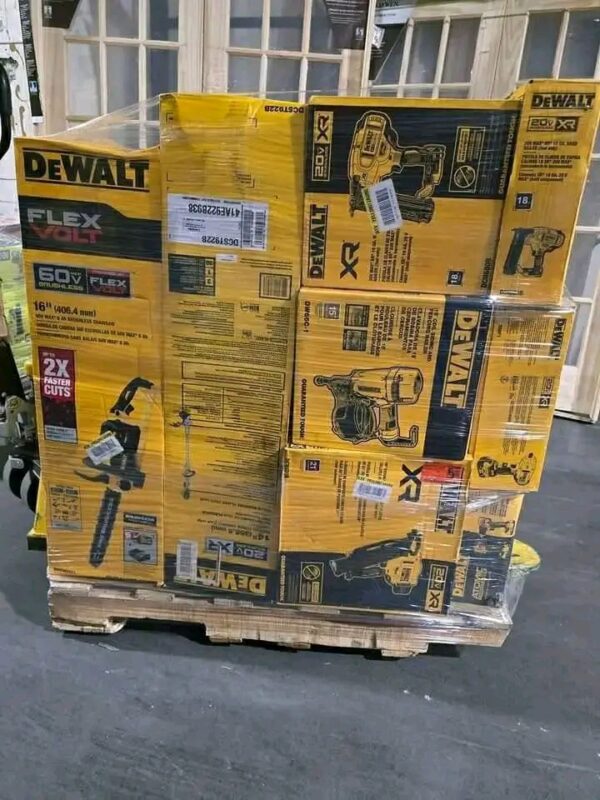 Dewalt tools available 100 pieces per pallet