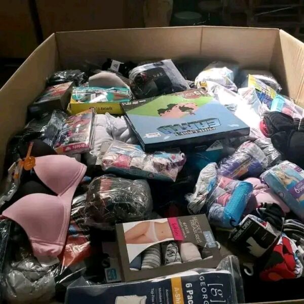 Mixed male and female underwear pallet with 700 pieces